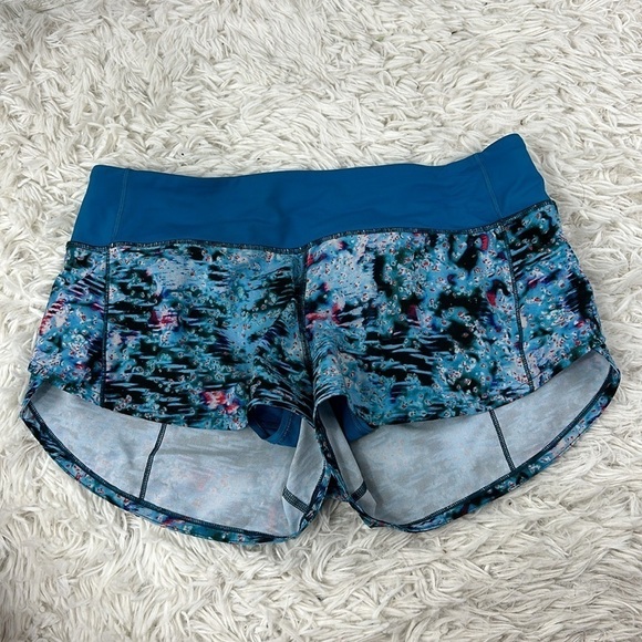 Lululemon Speed Up Short *2.5" Quick Start Multi / Hawaiian Blue - Picture 1 of 4